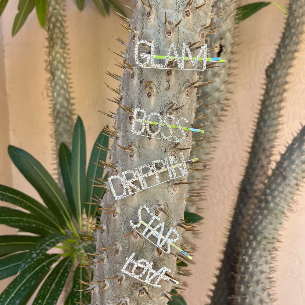 NWT Hair Pins Rhinestones Stars